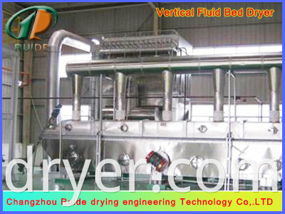 Vibrating fluidized bed dryers of raising material damp